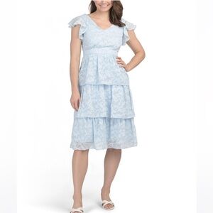 NWT Julia Jordan Tiered Flutter Dress